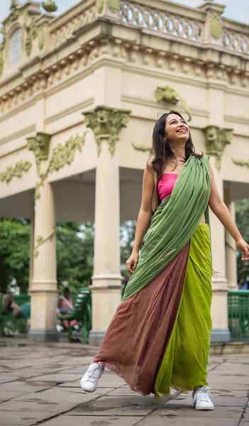 Vintage Forest Handloom Woven Lightweight Cotton Sarees