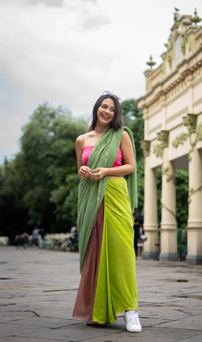 Vintage Forest Handloom Woven Lightweight Cotton Sarees
