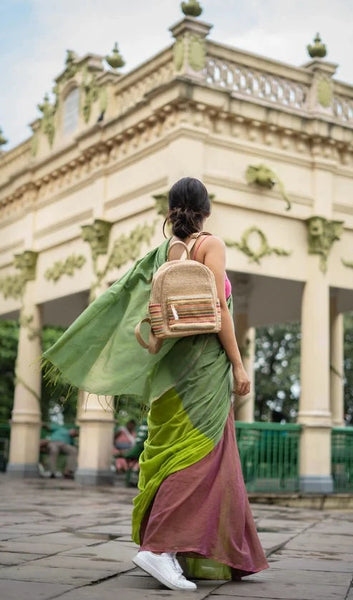 Vintage Forest Handloom Woven Lightweight Cotton Sarees