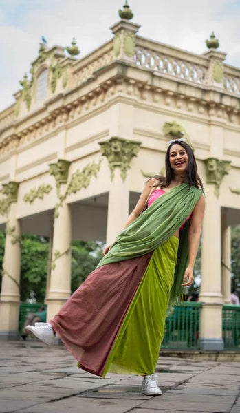 Vintage Forest Handloom Woven Lightweight Cotton Sarees