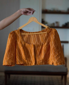 Readymade Orange Cotton Blouse