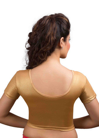 Copper Shimmer Stretchable Blouse