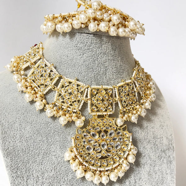 Pakistani Kundan Choker Necklace Set