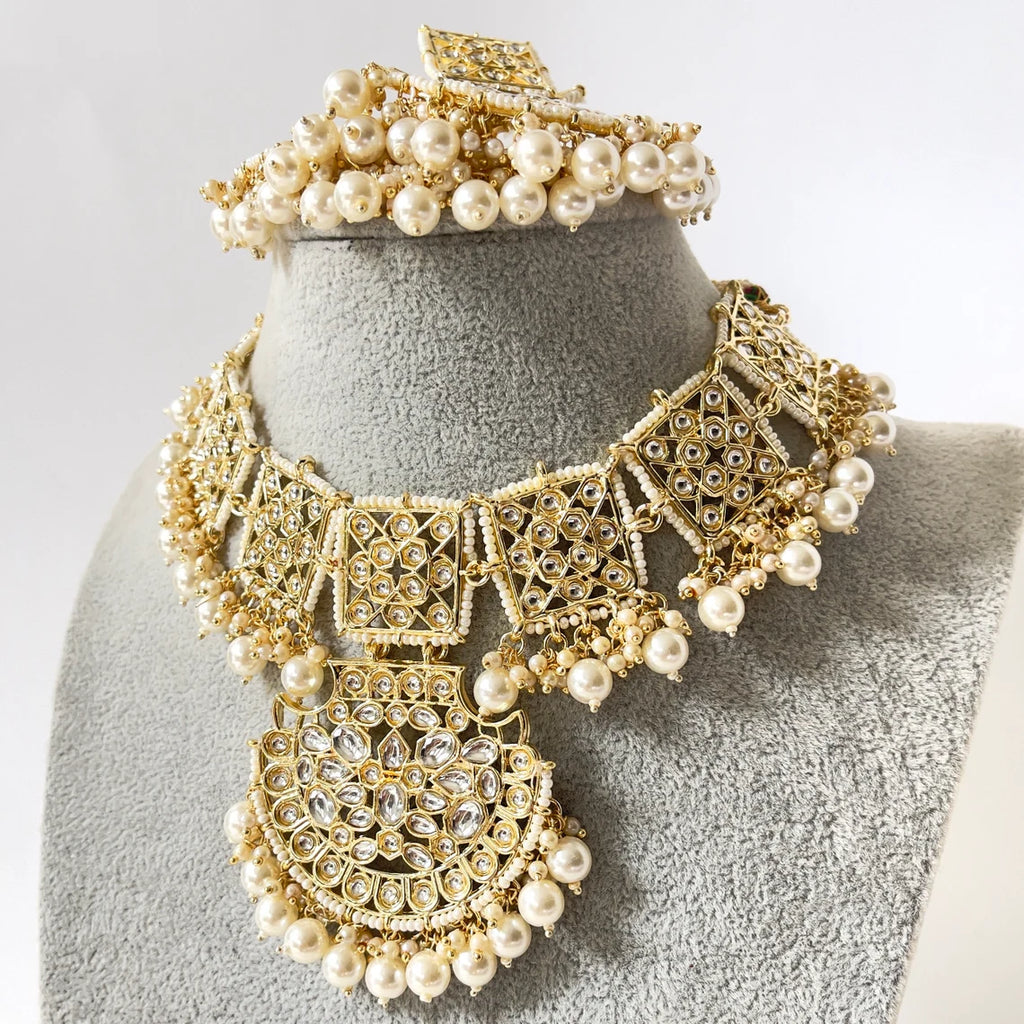 Stone choker Necklace set /choker set /jewellery set for women