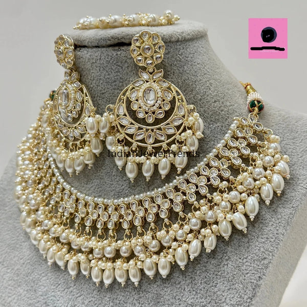 Indian Kundan Choker Necklace Set