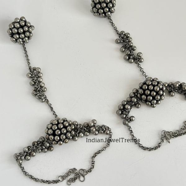 Oxidized adjustable Anklets (Pair)