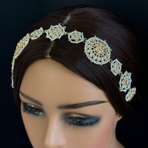 Kundan Head Band/Sheesh Phool tikka