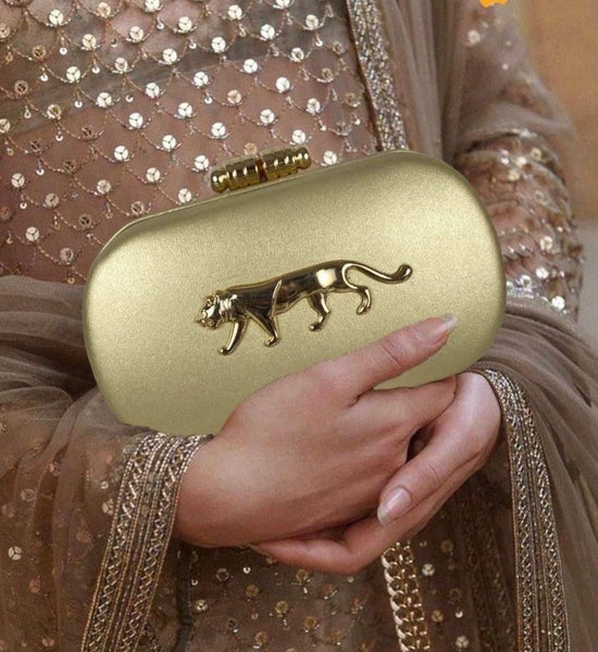 Sabyasachi Inspired Clutch Gold