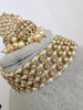 Champagne White Antique Polki Kundan Choker Necklace