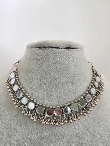 Mirror Oxidized Necklace