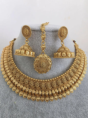 Antique Mukut Gold Bridal Necklace