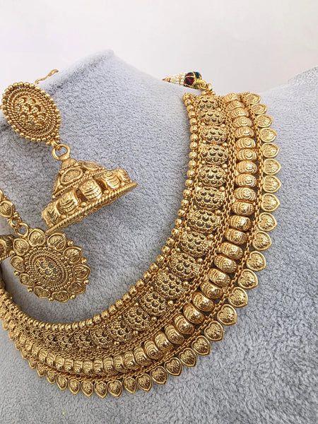 Antique Mukut Gold Bridal Necklace