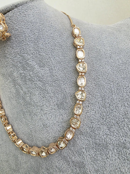 Moissanite Kundan Necklace