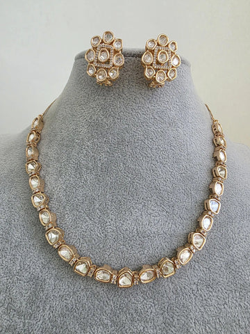 Moissanite Kundan Necklace