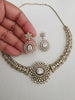 Victorian CZ American Diamond Hasli Necklace