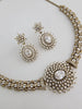 Victorian CZ American Diamond Hasli Necklace