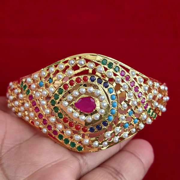 Gold-plated Jadau openable Bracelet( 1Pc)