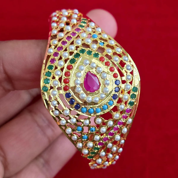 Gold-plated Jadau openable Bracelet( 1Pc)