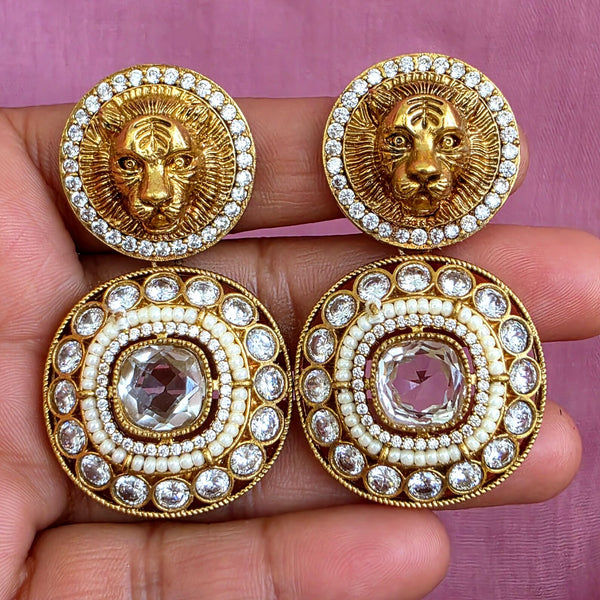 Sabyasachi-Inspired Doublet Pota Earrings