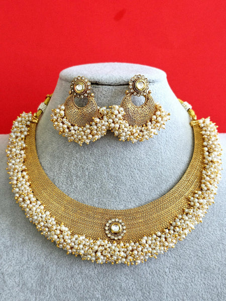 Antique Gold Gutapusalu Classic Necklace