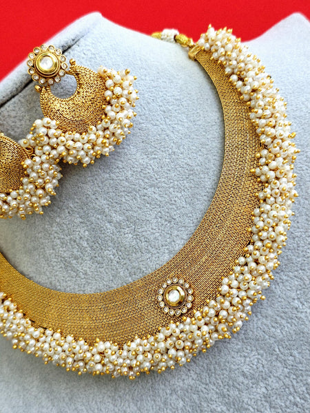 Antique Gold Gutapusalu Classic Necklace