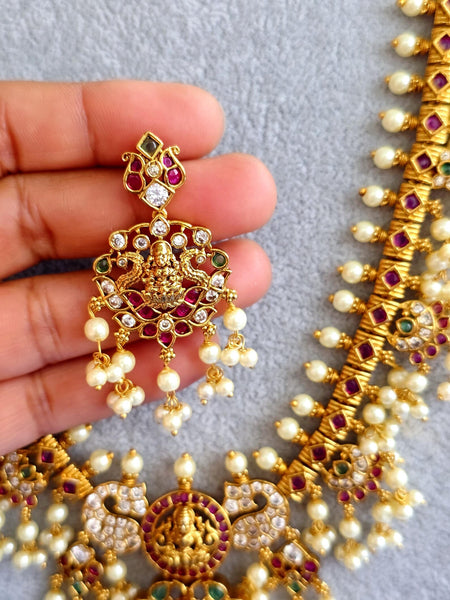 Kemp Goddess Lakshmi Temple Necklace Set