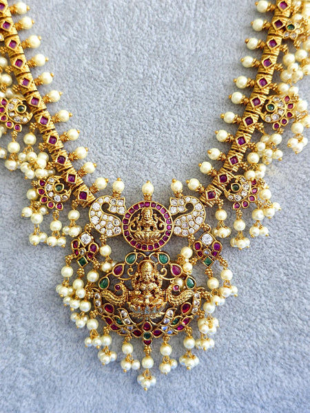 Kemp Goddess Lakshmi Temple Necklace Set