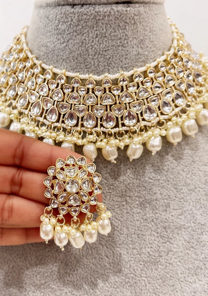 Punjabi Bridal Kundan Necklace Set