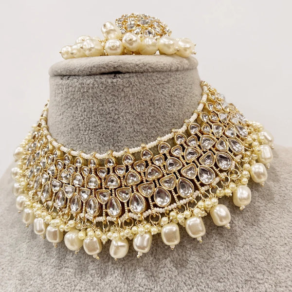 Punjabi Bridal Kundan Necklace Set