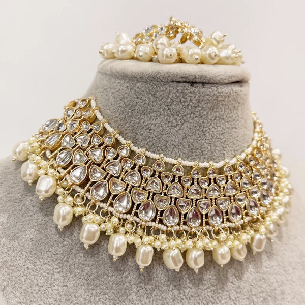 Punjabi Bridal Kundan Necklace Set
