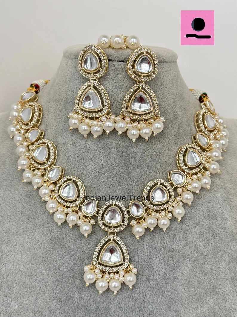 Pearl Kundan Victorian Necklace