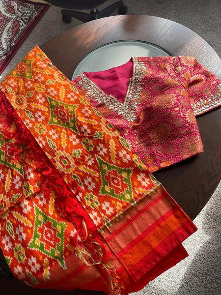Pure Silk Ikkat Pattu Dupatta