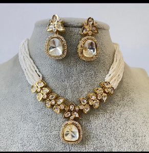 Kundan CZ choker Set