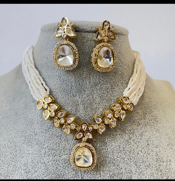 Kundan CZ choker Set