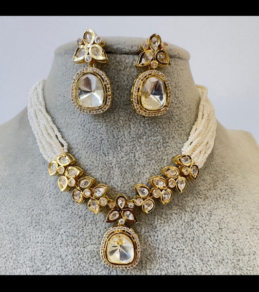 Kundan CZ choker Set