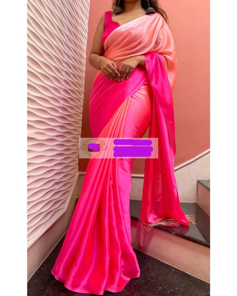 Pink Paradise Ombré Saree