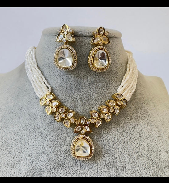 Kundan CZ choker Set