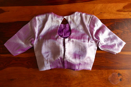Readymade Lavender Queen I Pastel Lavender Tissue Designer Blouse