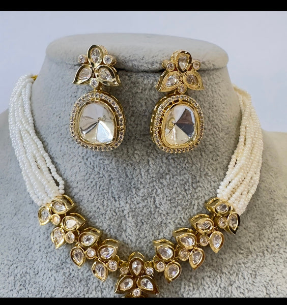 Kundan CZ choker Set