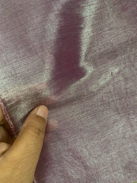 Pastel Purple Handloom Tissue Saree