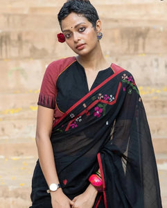 Readymade Striking Brick-Coloured Cotton Made Blouse