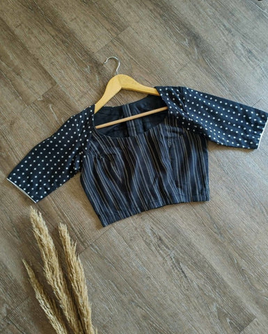 Readymade Stunning Black Cotton Blouse