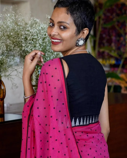 Readymade Striking Black Cotton Blouse