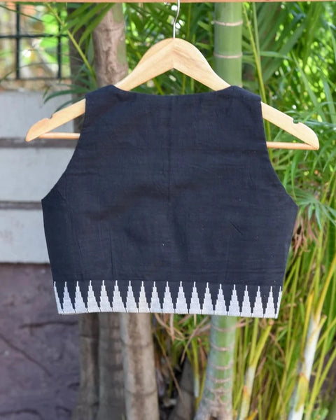 Readymade Striking Black Cotton Blouse