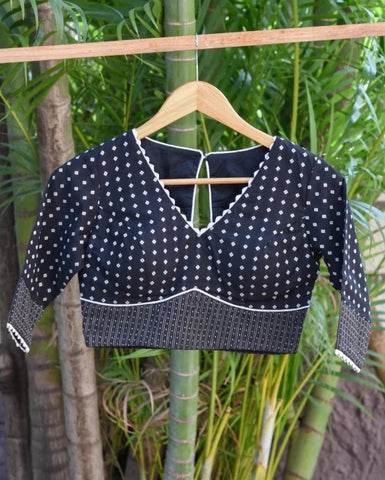 Readymade Beautiful Black Cotton Blouse