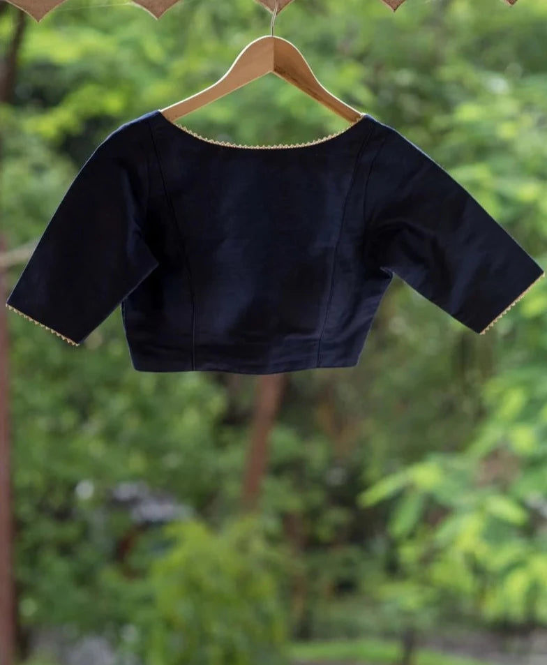 Readymade Blue Blouse Made Of Art Silk