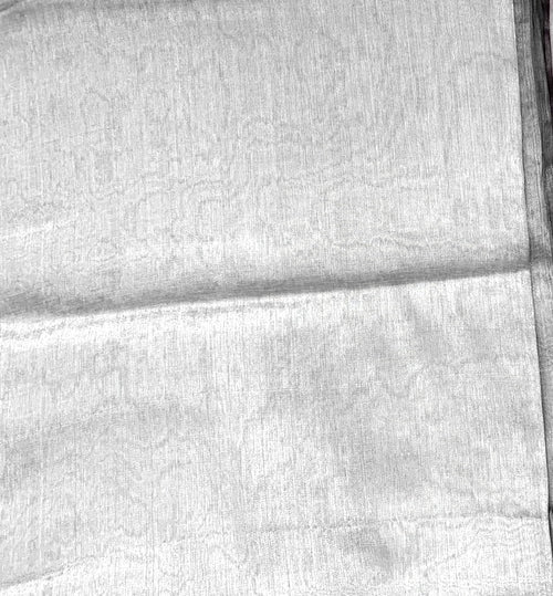 White Handloom Tissue Saree