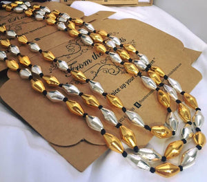 Gold & Silver 3 layer Dolki Necklace