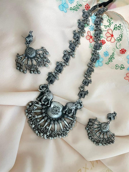 German Silver Necklace and Earring Set