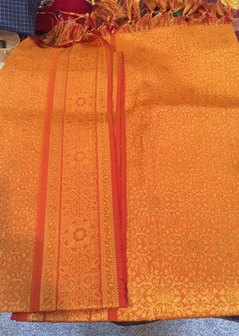 Orange Banarasi Duppata Stole